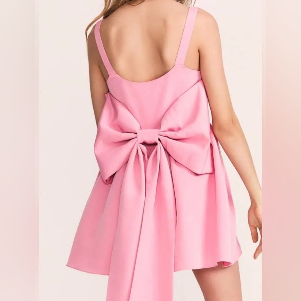 Love Shack Fancy Spin Dress in Pink Glamour
